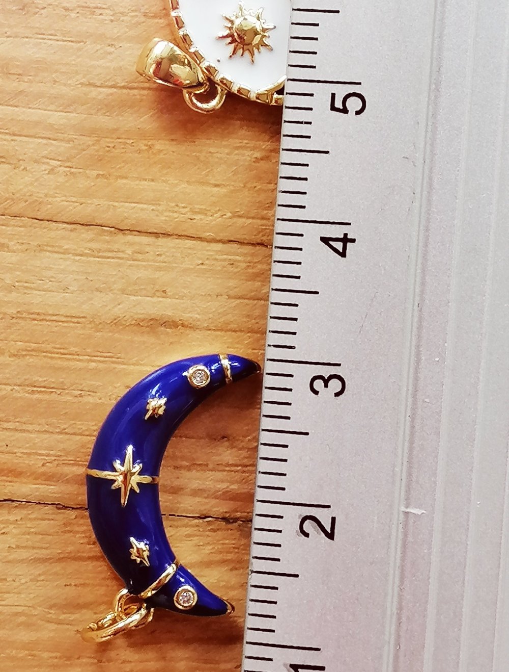 Kette Edelstahl Emaille Zirkonia