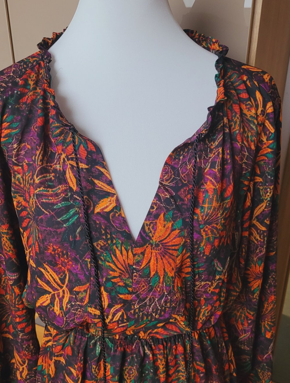 H&M maxikleid s 36 blumenmuster neu