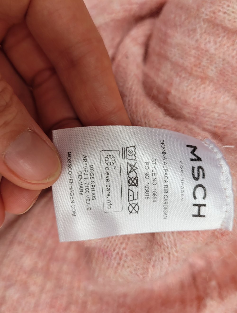Msc moss copenhagen cardigan strickjacke s/m