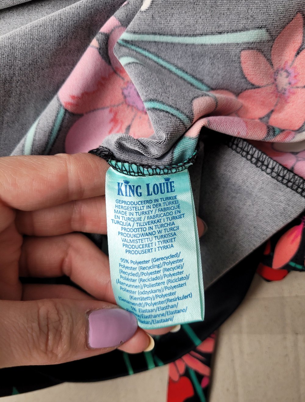 king louie kleid xs neuwertig wickeloptik