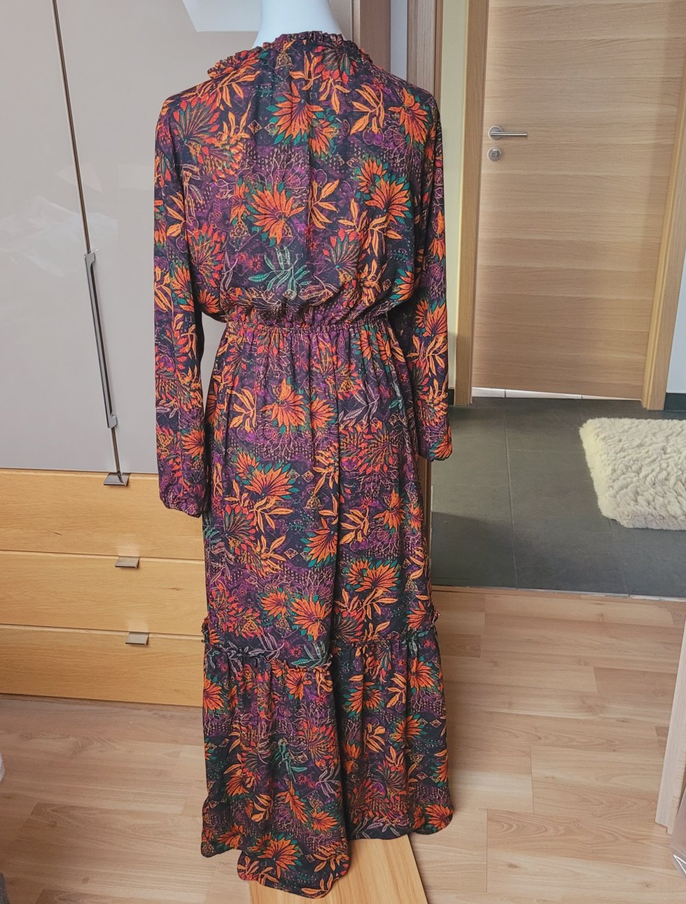 H&M maxikleid s 36 blumenmuster neu