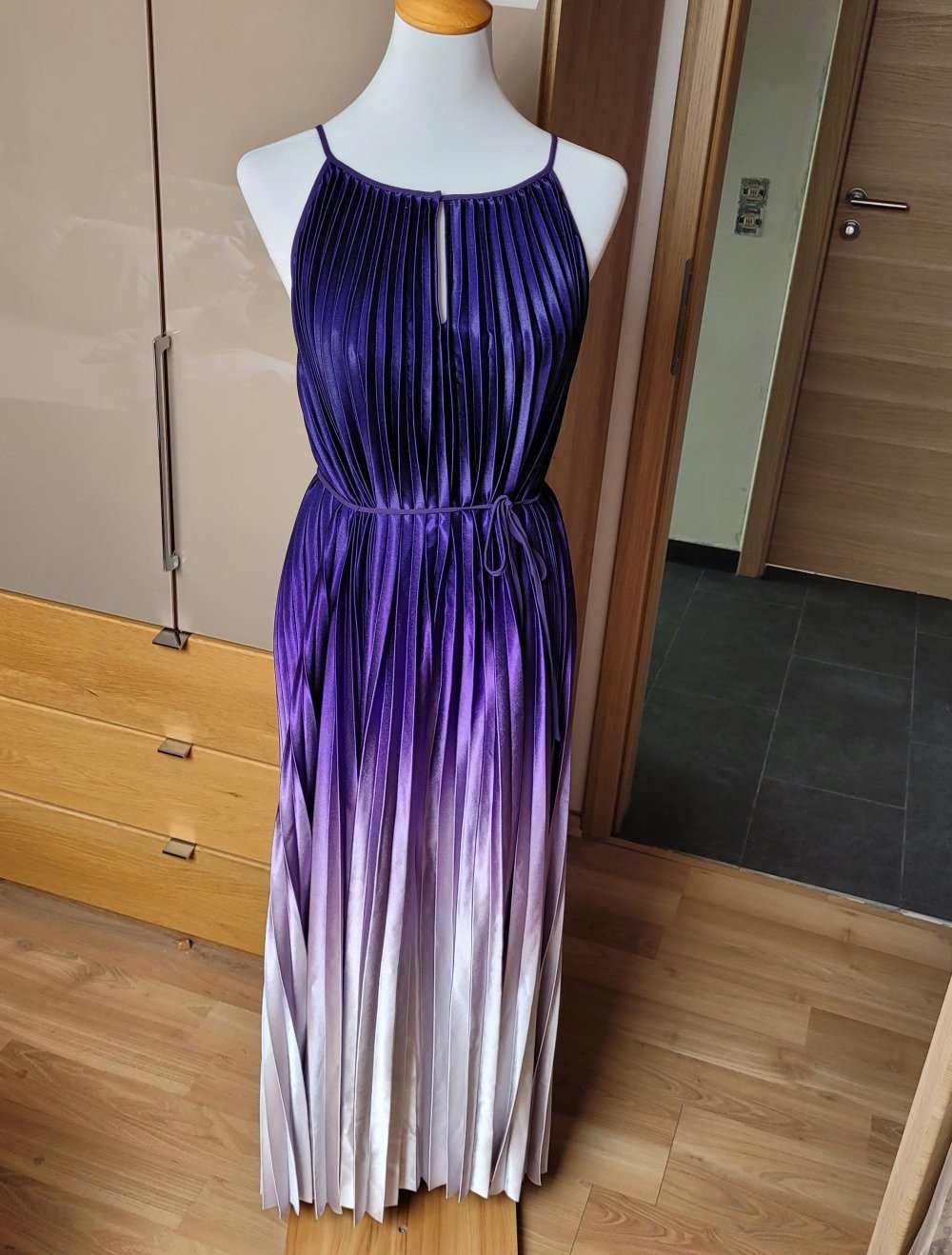Tommy hilfiger kleid maxikleid plissee L 40