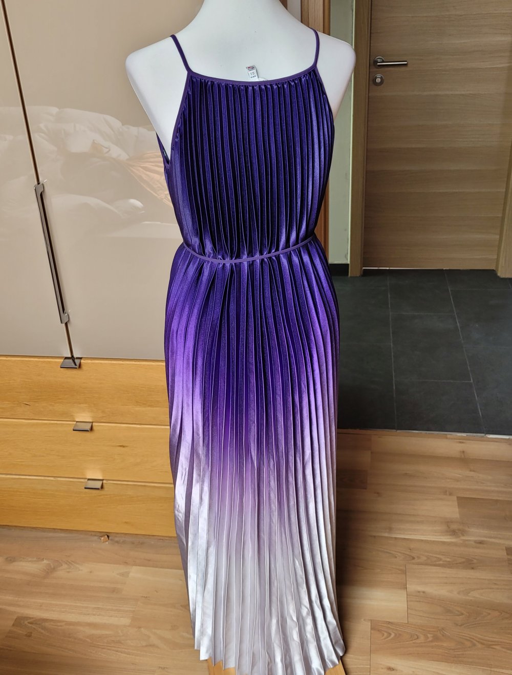 Tommy hilfiger kleid maxikleid plissee L 40