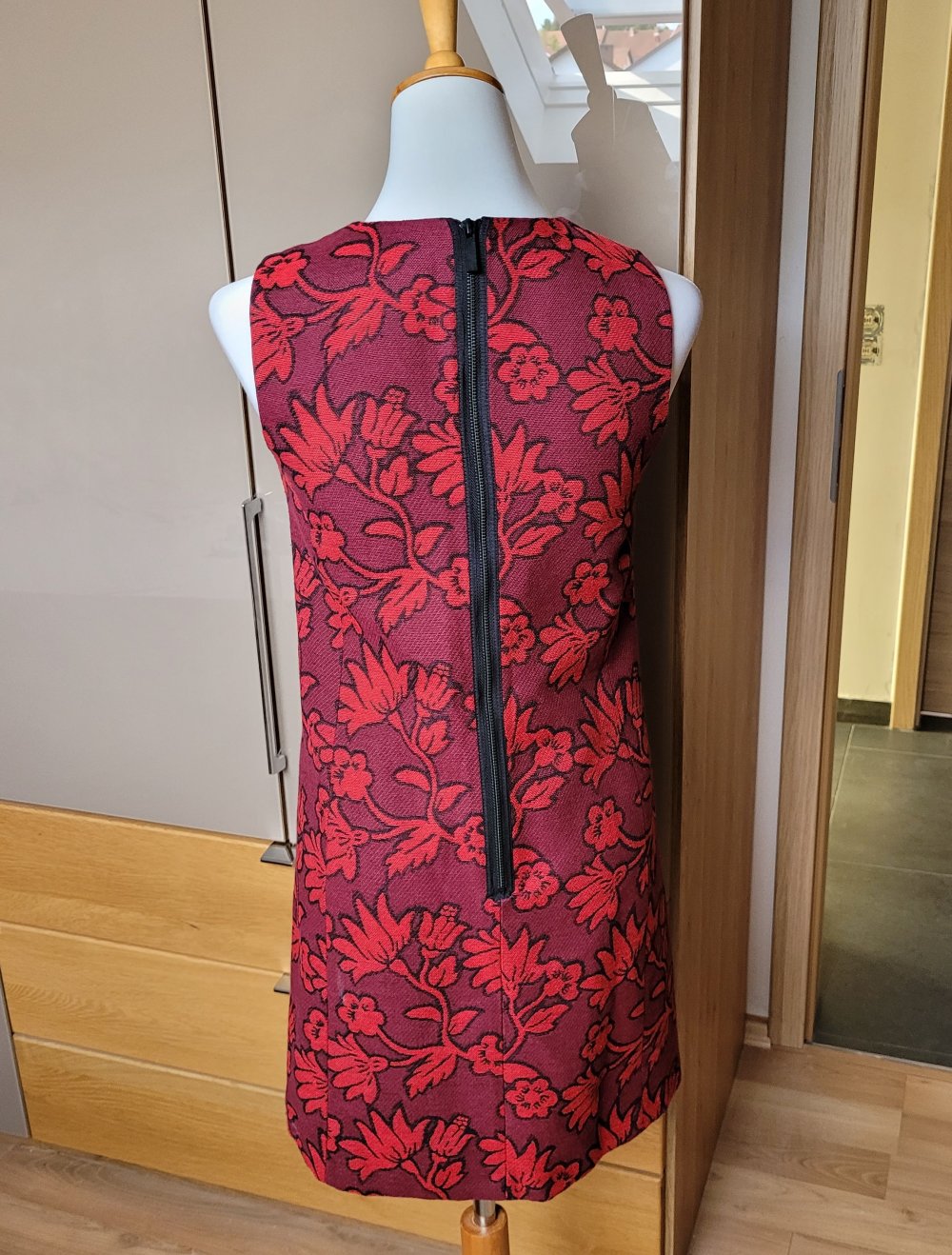Hallhuber Etuikleid kleid Minikleid xs blumenmuster