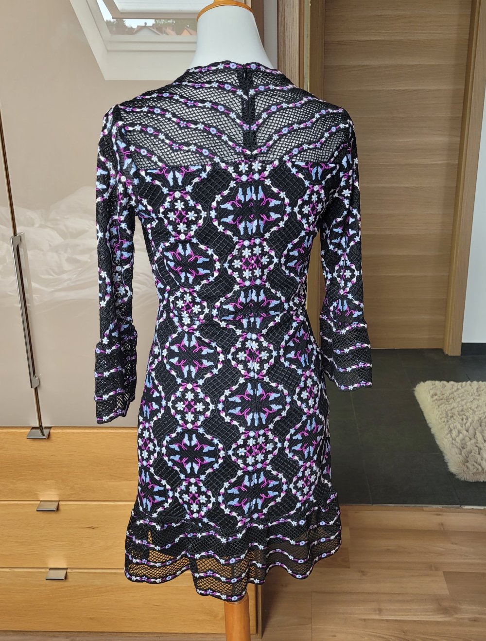 Sandro kleid Minikleid spitzenkleid s muster