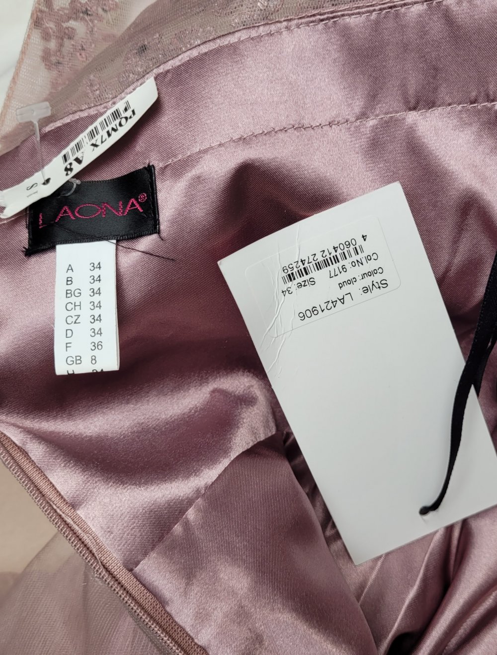 Laona Minikleid Cocktailkleid xs neu tüll pailetten