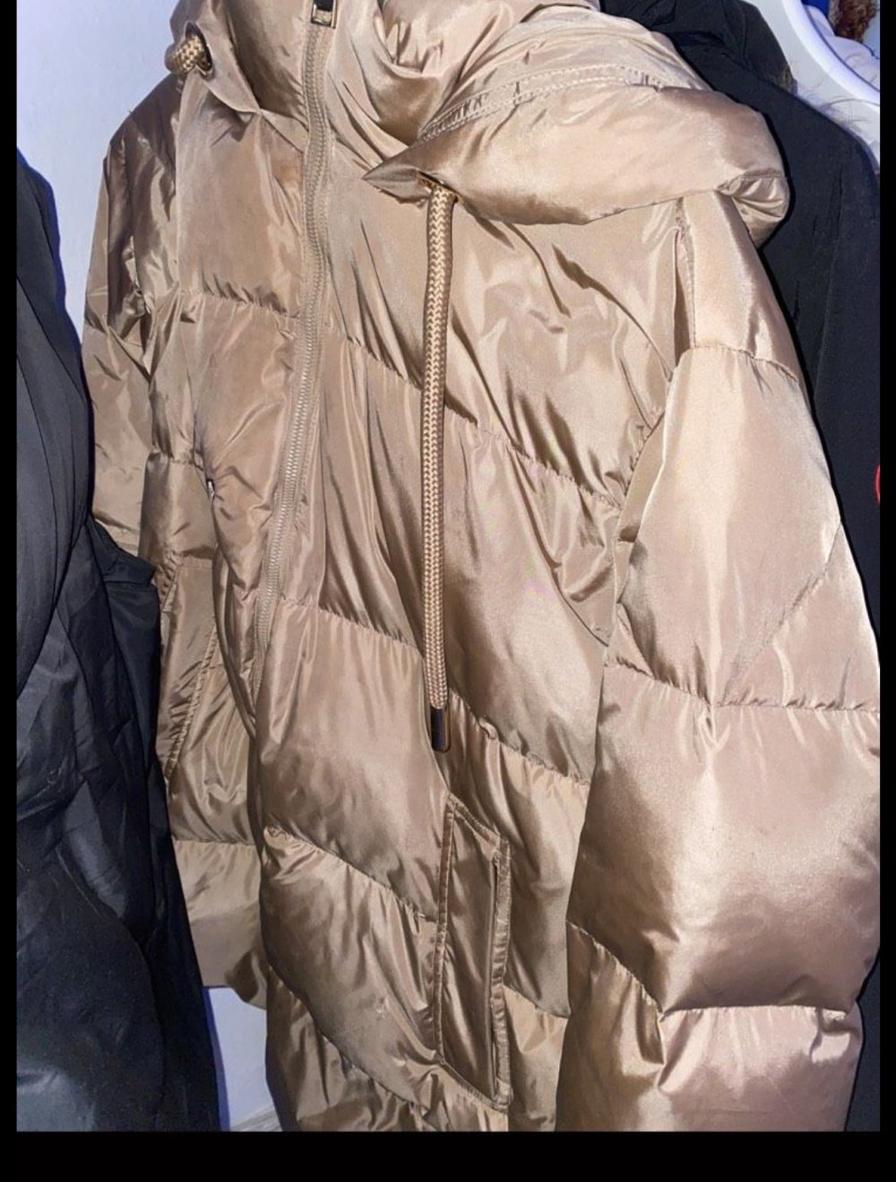 Zara Winterjacke goldbraun