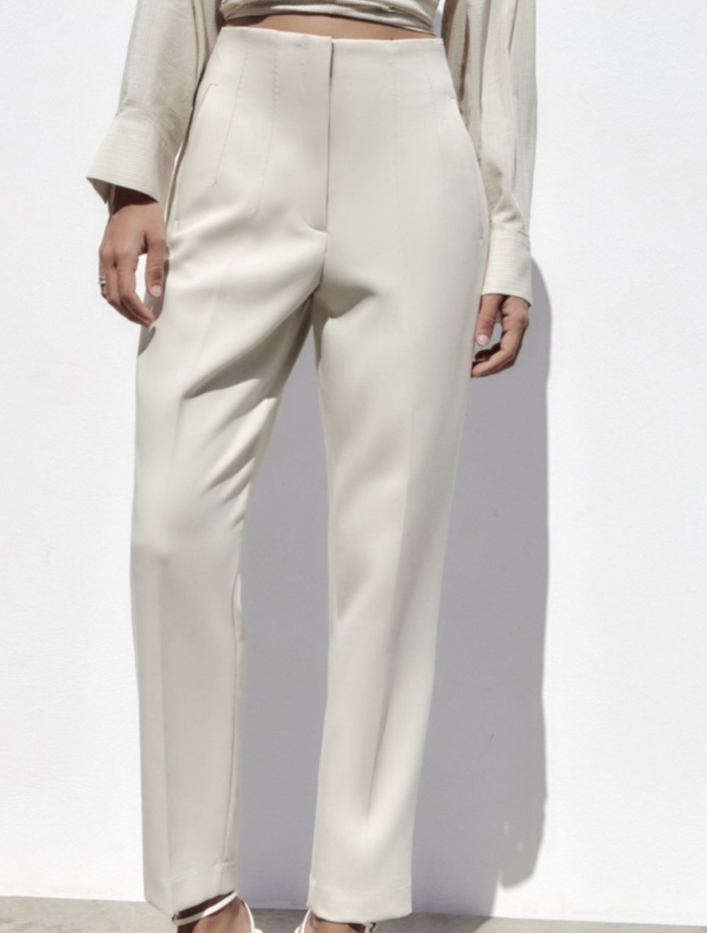Zara Anzugs Hose beige
