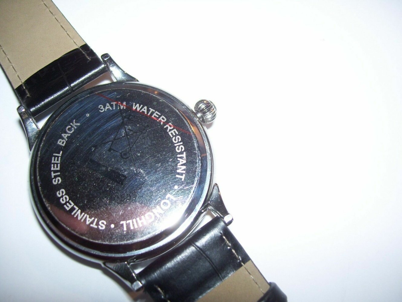 Herren Watch Armbanduhr Longhill neu schwarzes Armband waterresistant