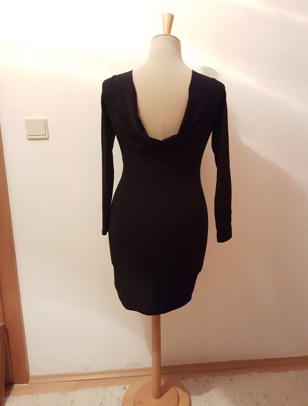 neues Schwarzes Glitzer kleid