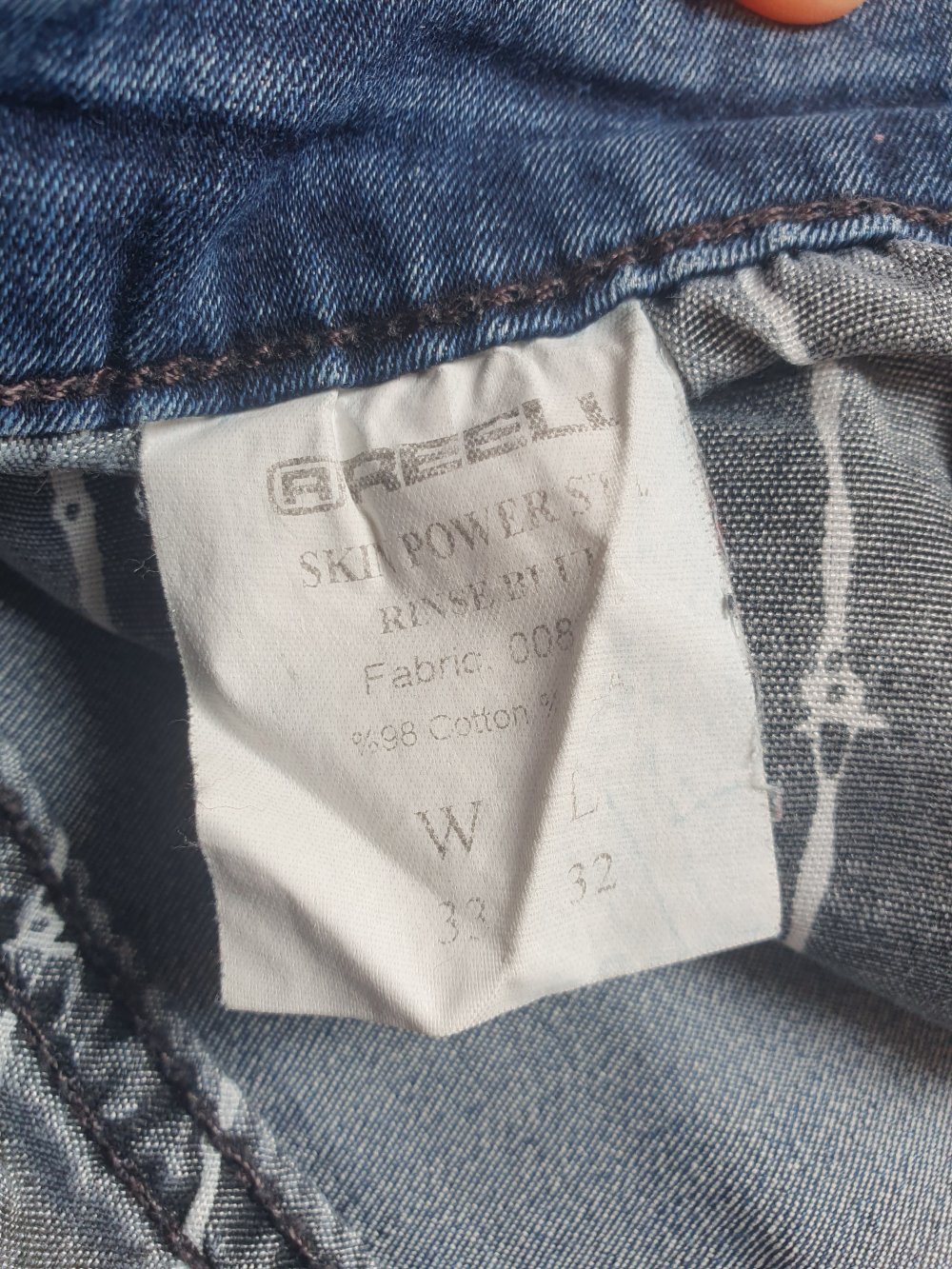 Reell Jeans Skin Power Style Rinse Blue 33/32 Blau