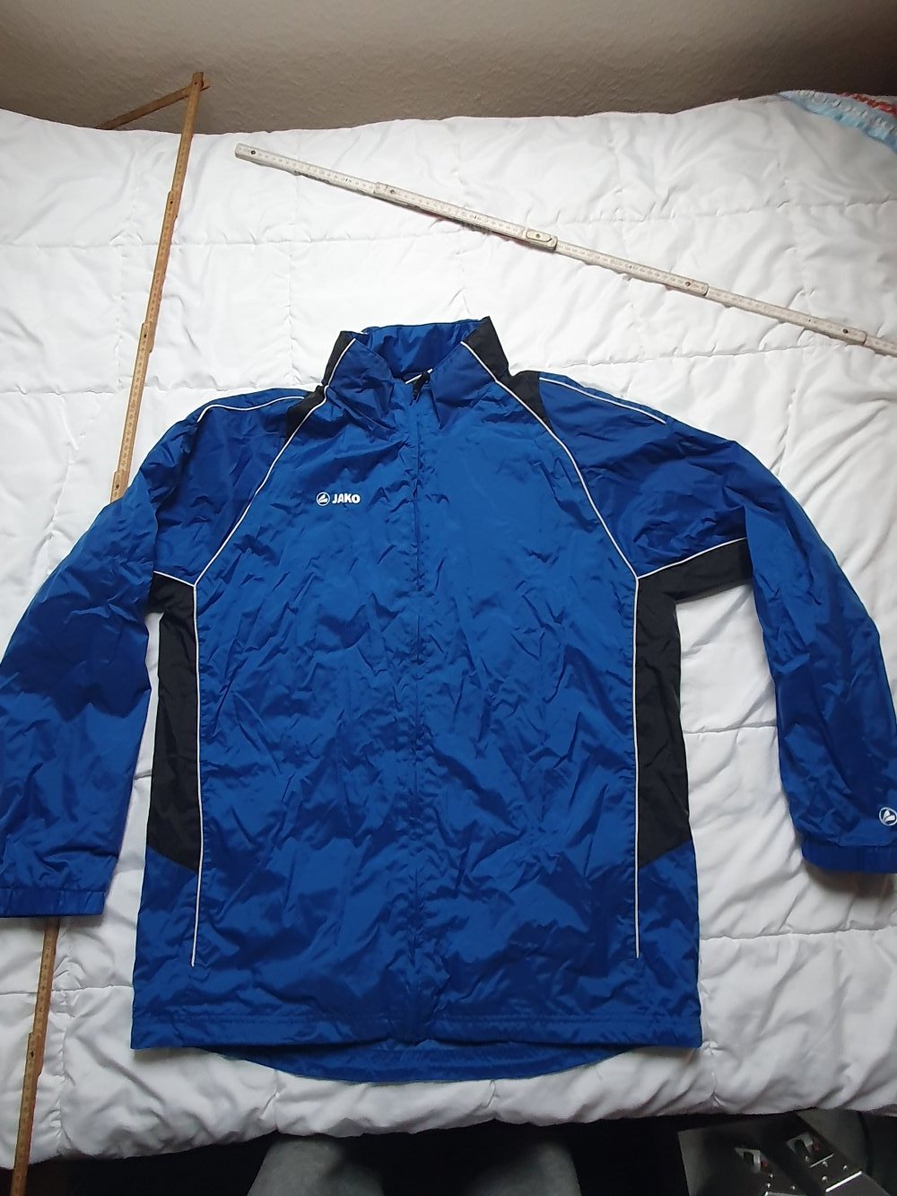 Jako Sport jacke Blau Regenjacke Windjacke M Kapuze