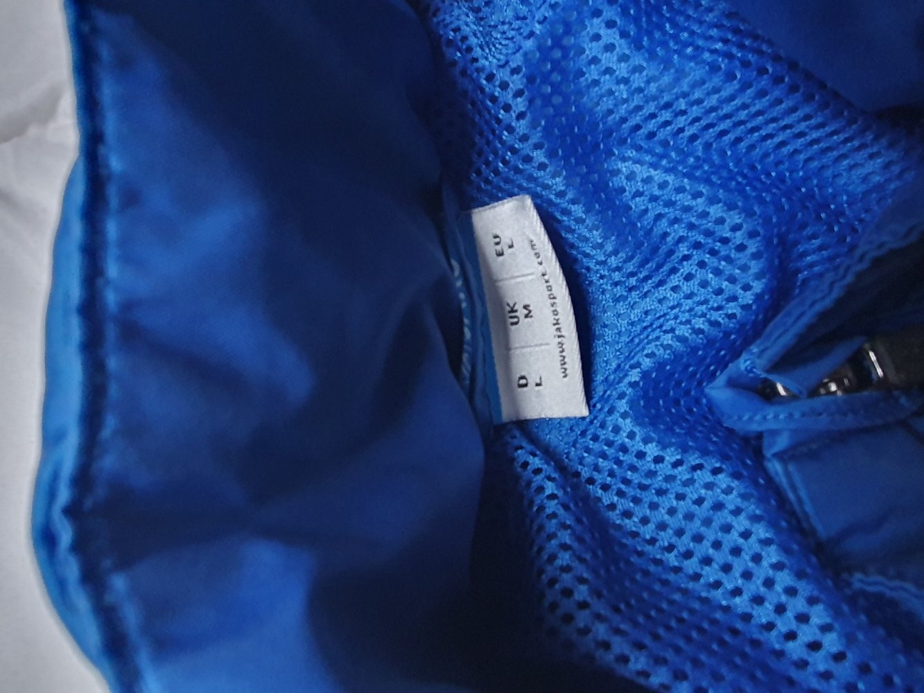 Jako Sport jacke Blau Regenjacke Windjacke M Kapuze