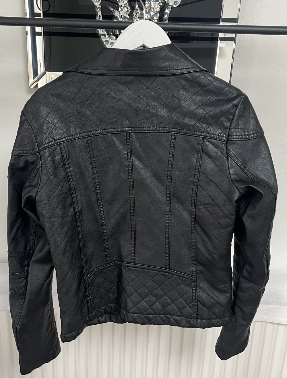 Bikerjacke schwarz Gr. XL