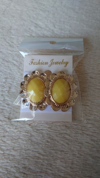 Ohrringe Ohrstecker Fashion Jewelry gold gelb Neu