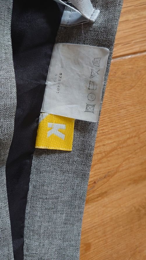 Rock  lang grau  Vintage retro  Kurzgöße 20 (40)