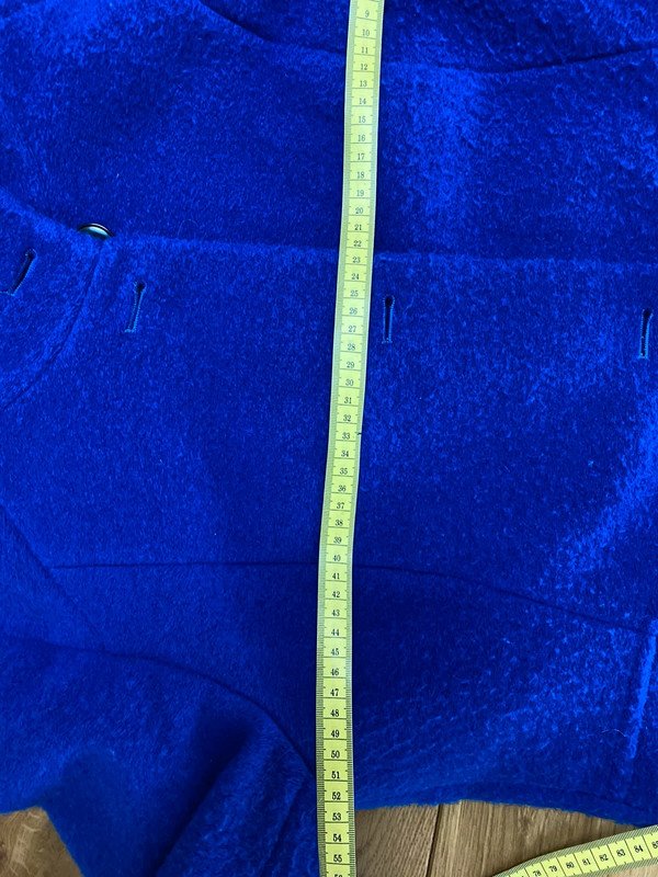 Outdoor Jacke royalblau Winter Barbara Lebek 42 Wolle