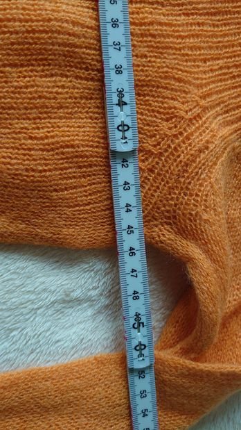 Pullover Peter Hahn 100 % Kaschmir orange  Größe 40