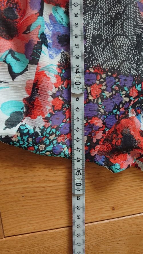Kleid Sommer Blumen bunt Heine Linea Tesini Festival Boho Hippie Größe 38 / 40 