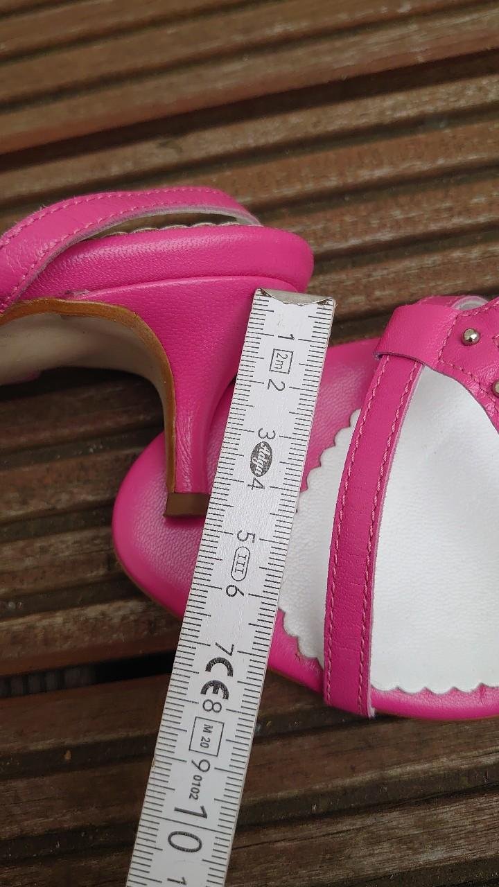 Schuhe Sandalen Absatzschuhe Alba Moda Sommer Frühling pink silber Nieten Riemschen Größe 40 Made in Italy 