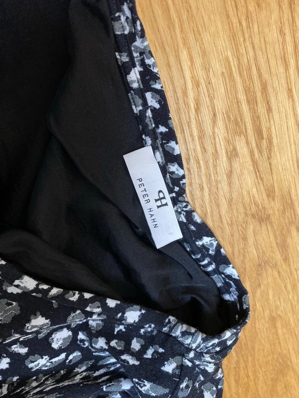 Kleid schwarz weiß Peter Hahn Größe 40 Komplett gefüttert
