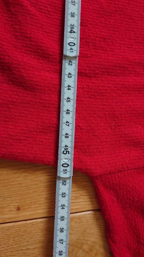 Pullover Lolita Knöpfe rot  Größe 38 / 40 