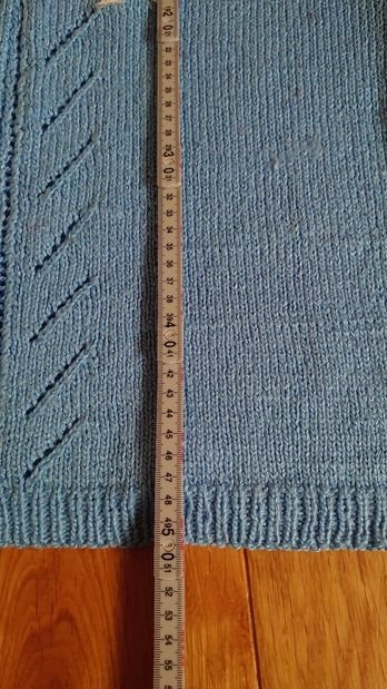 Pullunder Pullover ohne Arm blau weiß Vintage retro Größe 40 