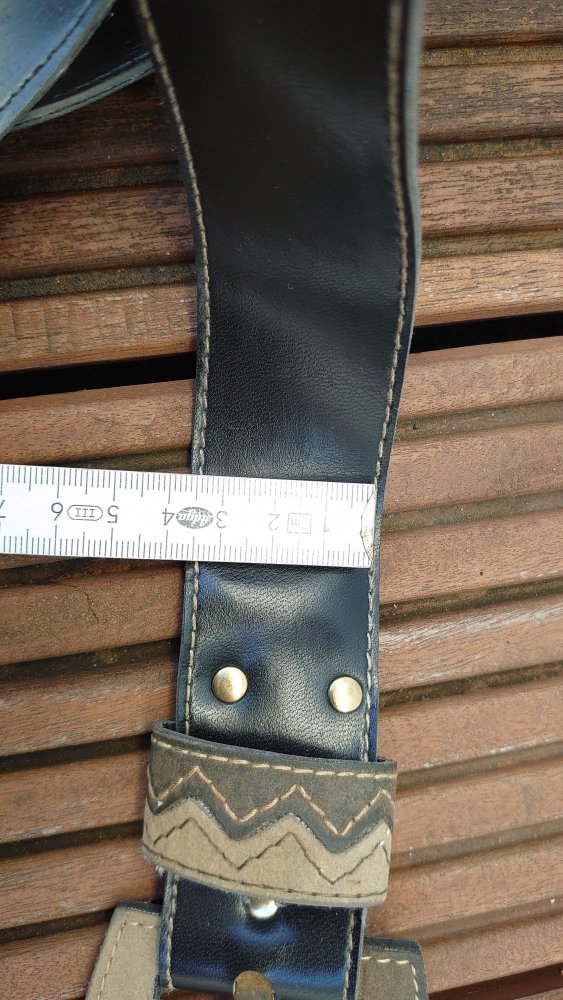 Gürtel Vintage Retro Schwarz Grün Kaki Gold 81 cm