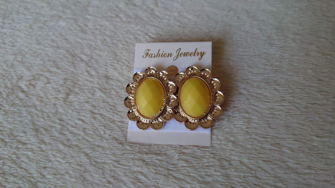Ohrringe Ohrstecker Fashion Jewelry gold gelb Neu