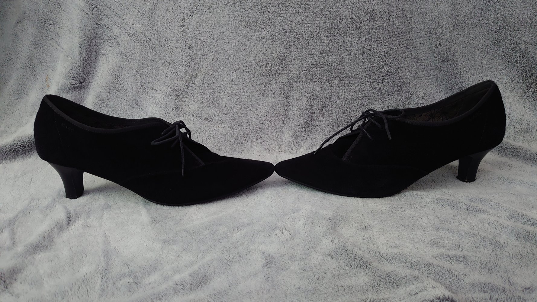 Schuhe Absatzschuhe Leder Wildleder Marc Art of Walking schwarz Größe 8 (41) 