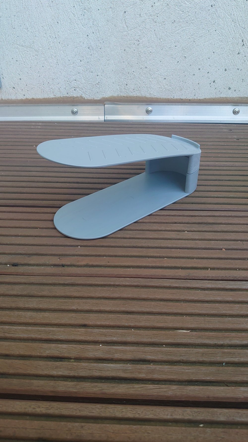 Schuhstapler Schuhregal grau 