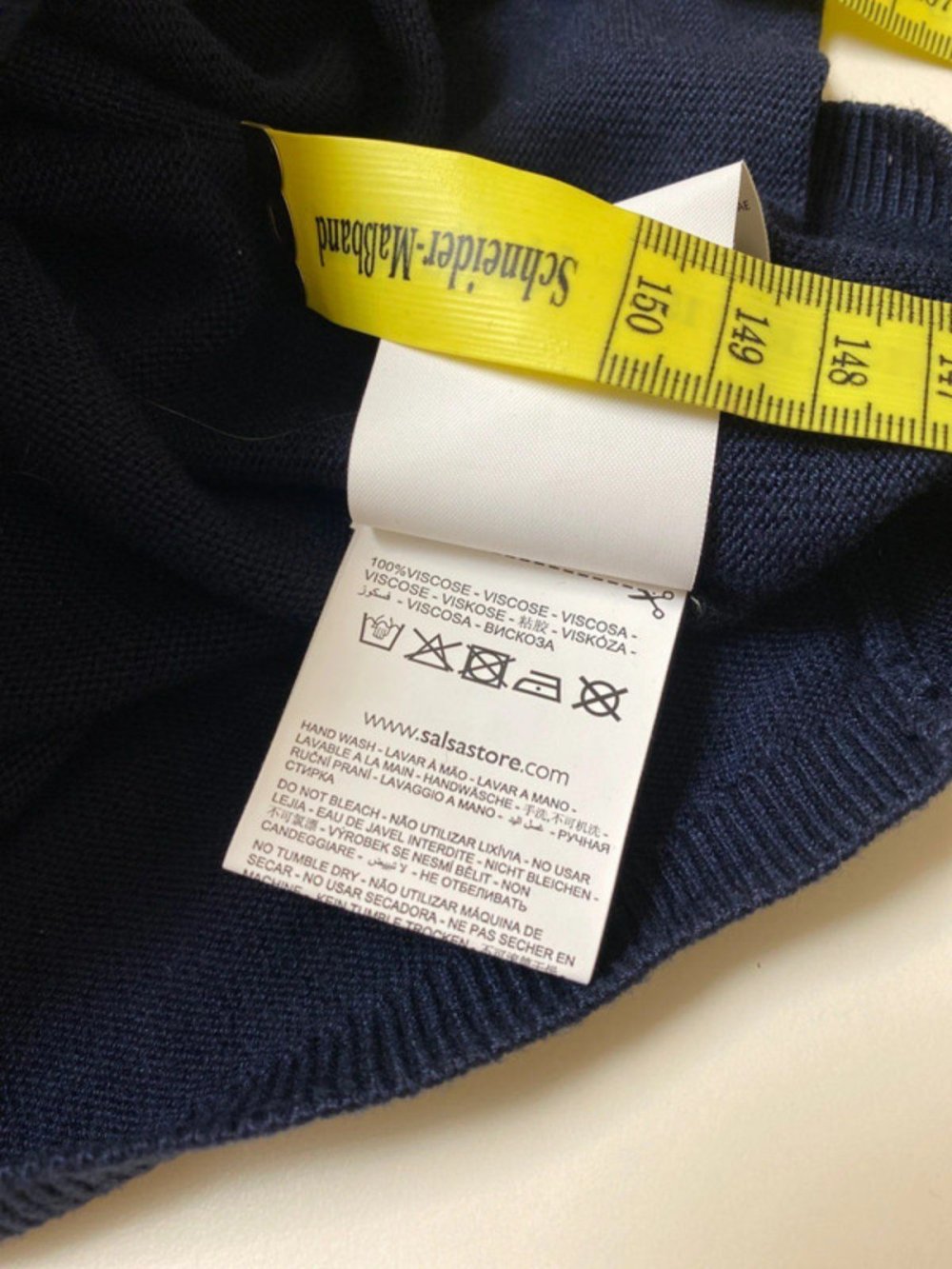 Salsa Pullover blau 3/4 Ärmel, mit Glitzersteine Größe L