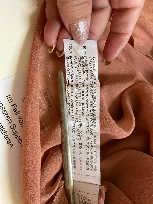 Bluse von Zara Mit Trompetenärmeln, wie neu Größe 38 Farbe Koralle