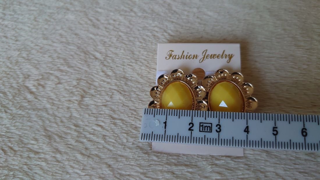 Ohrringe Ohrstecker Fashion Jewelry gold gelb Neu