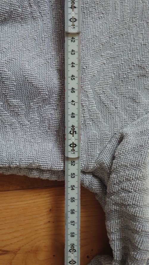 Bademantel Peter Hahn Größe 40 grau Glitzer Reißverschluß