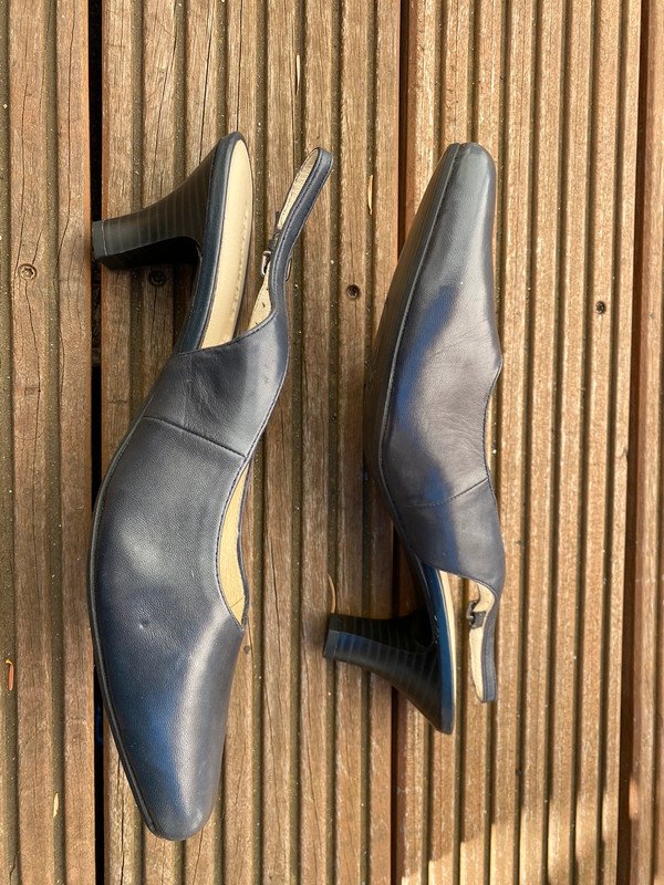 Schuhe Absatzschuhe Pumps Gerry Weber Leder Größe 41 Blau Neu