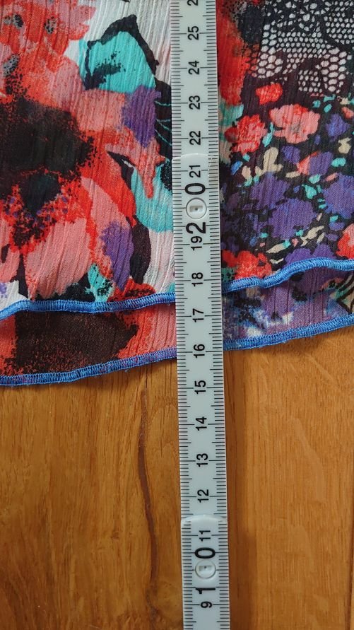 Kleid Sommer Blumen bunt Heine Linea Tesini Festival Boho Hippie Größe 38 / 40 