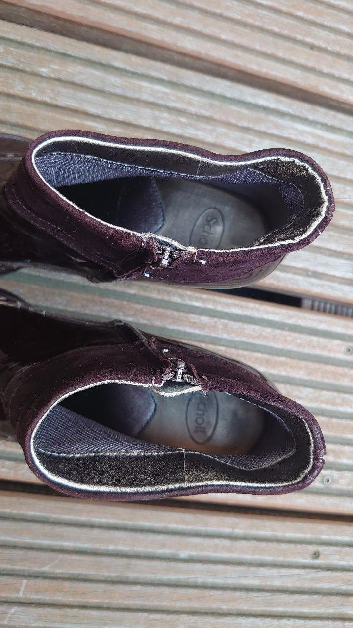 Scholl Schuhe Stiefel Größe 38 Burgunderrot Weinrot dunkelrot