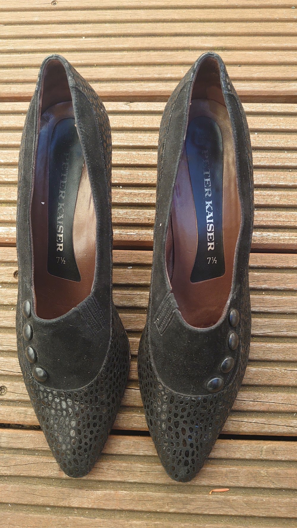 Schuhe Absatzschuhe Pumps schwarz Peter Kaiser Vintage Größe 7,5 (40,5) 