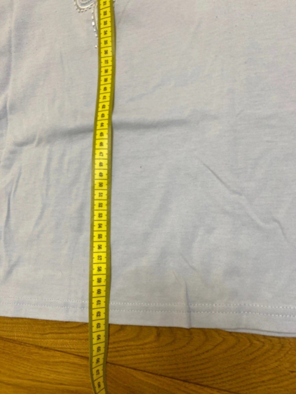 Shirt 3/4 Ärmel blau Mit schönen Blumen, Stickerei und Perlen bestickt und Glitzersteinen Creation Prestige Größe 42 