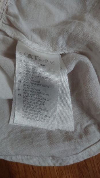 Bluse  H&M Divided weiß creme  Größe 40 Vintage YK2 
