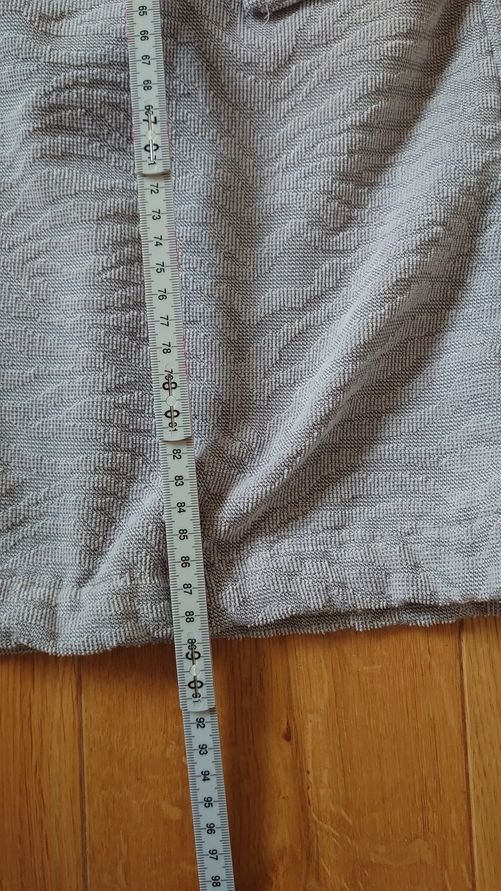 Bademantel Peter Hahn Größe 40 grau Glitzer Reißverschluß