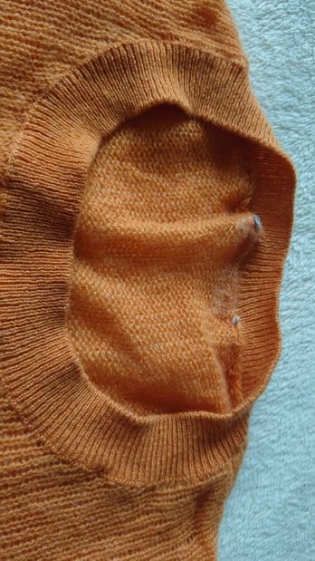 Pullover Peter Hahn 100 % Kaschmir orange  Größe 40