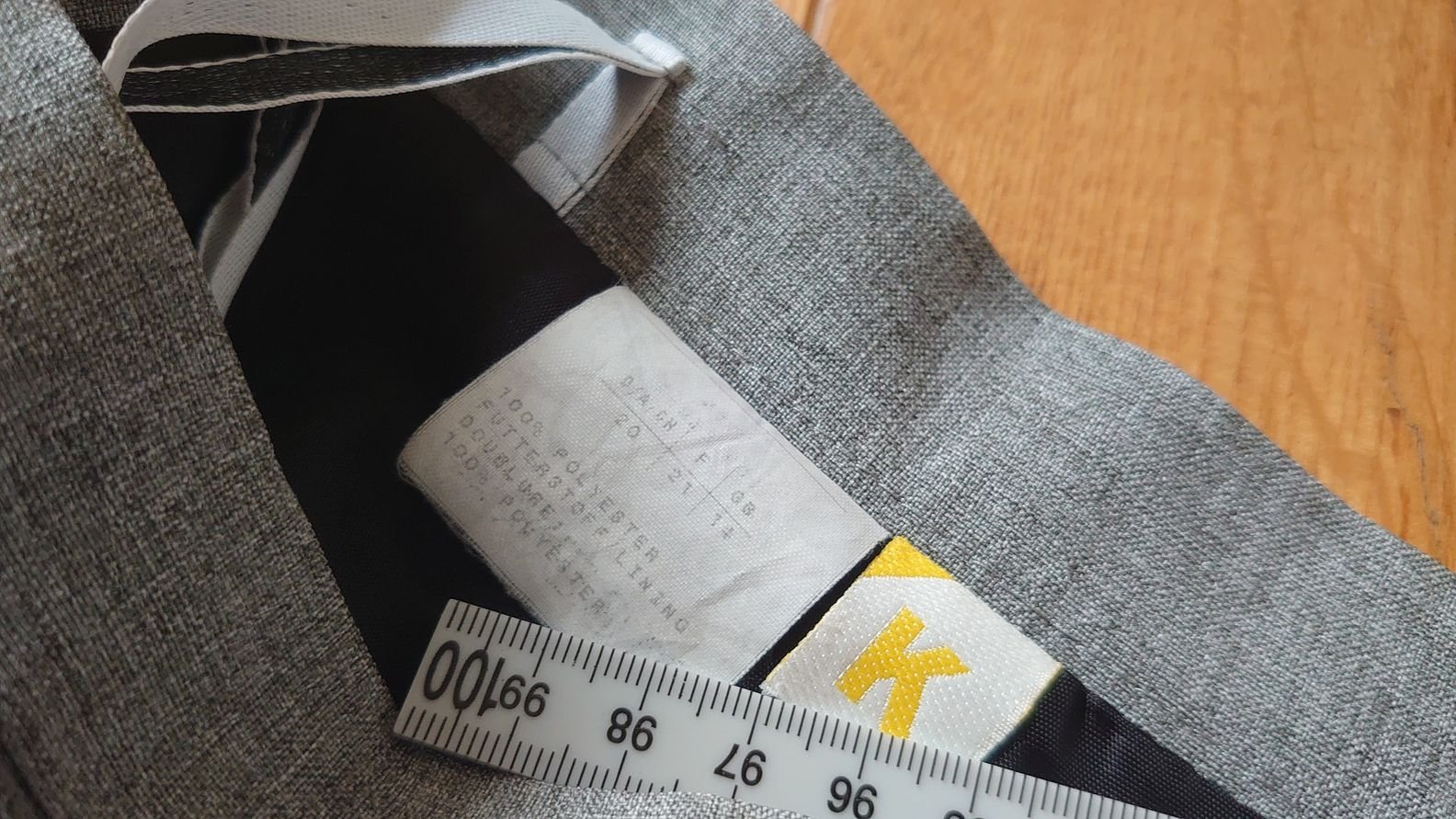 Rock  lang grau  Vintage retro  Kurzgöße 20 (40)