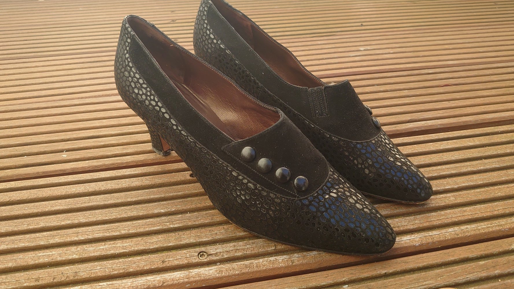 Schuhe Absatzschuhe Pumps schwarz Peter Kaiser Vintage Größe 7,5 (40,5) 
