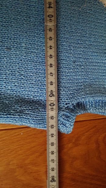 Pullunder Pullover ohne Arm blau weiß Vintage retro Größe 40 