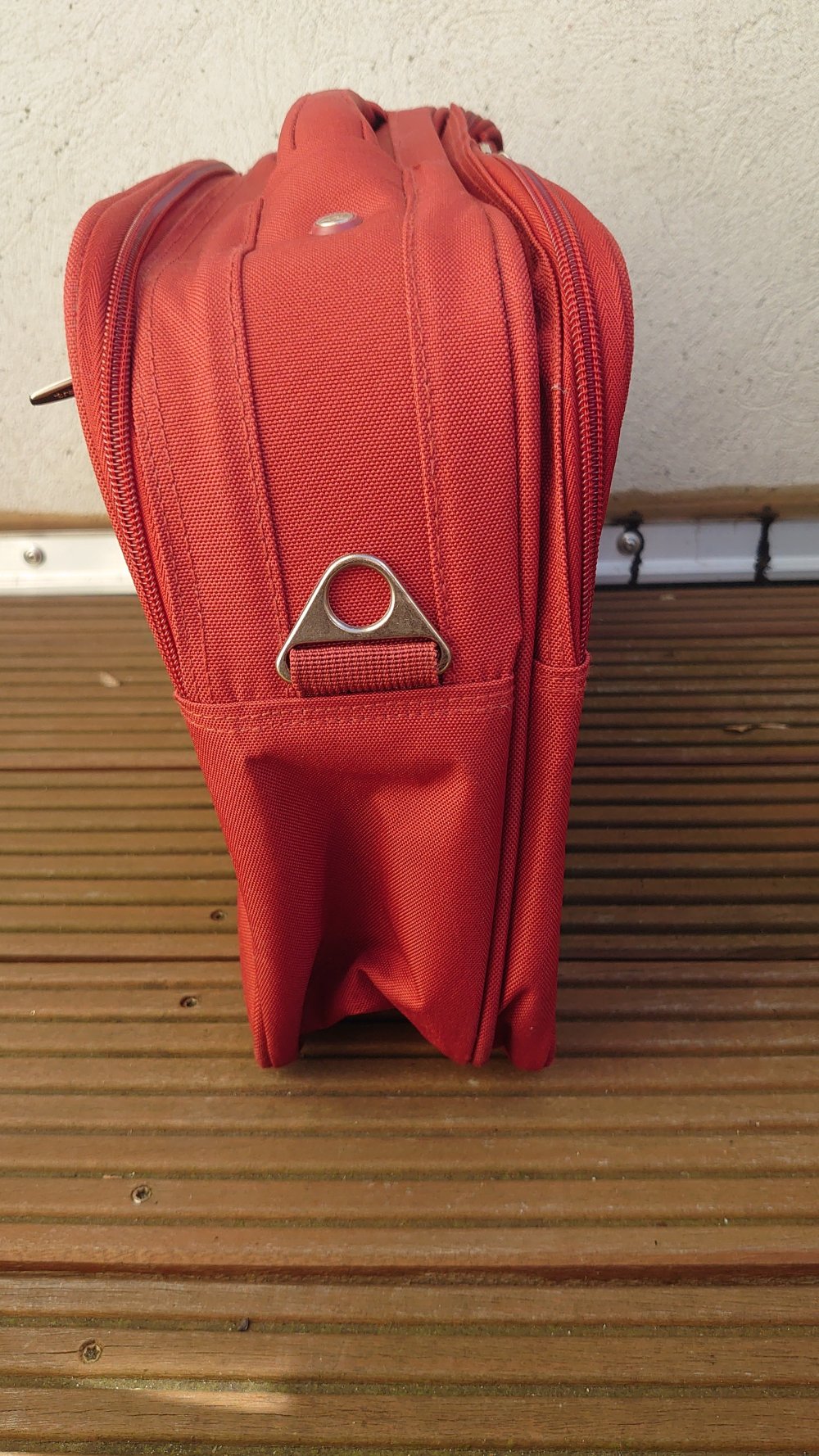 Tasche Reisetasche Koffertasche Weekender rot silber travelite 38 cm Breit 30 cm Hoch 11 cm Tief