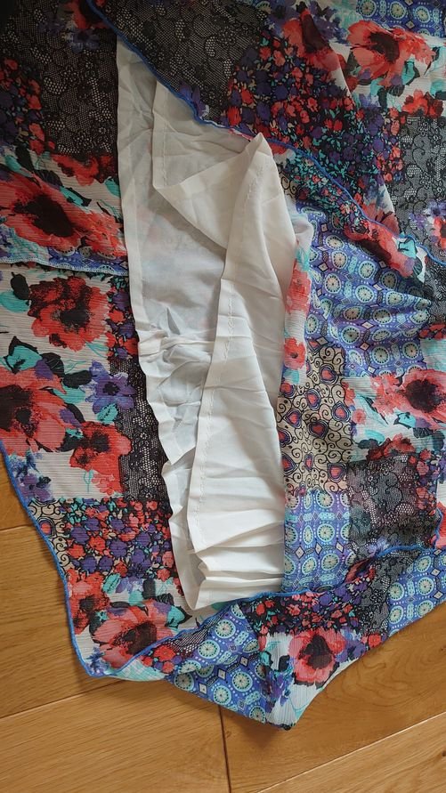 Kleid Sommer Blumen bunt Heine Linea Tesini Festival Boho Hippie Größe 38 / 40 