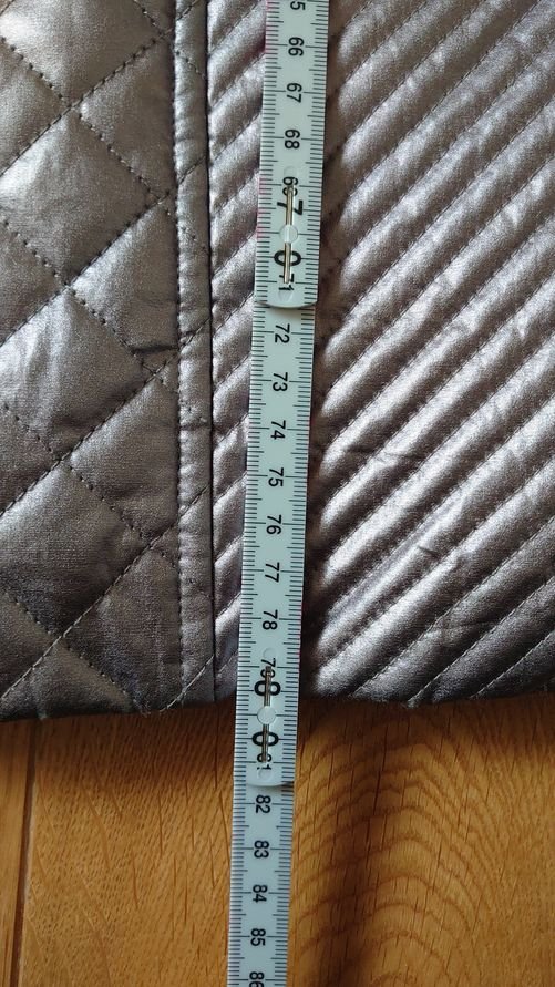Jacke Madeleine  Größe 40  silber grau metallic rosa YK2 abnehmbare Kapuze