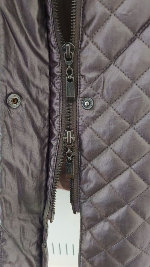 Jacke Madeleine  Größe 40  silber grau metallic rosa YK2 abnehmbare Kapuze